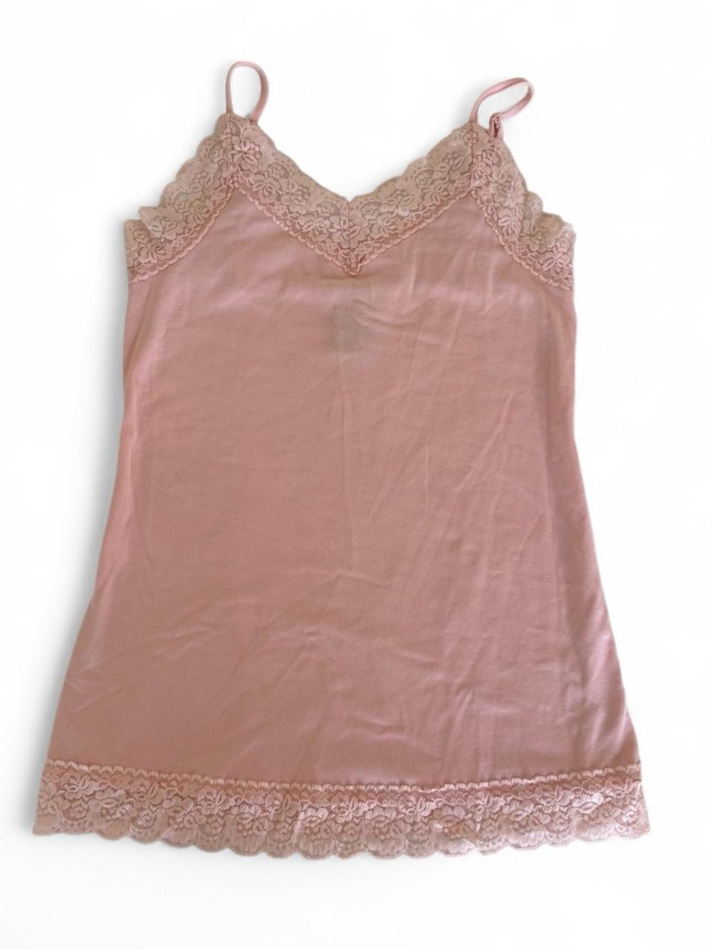 Vintage 2006 Old Navy Pink Lace Cami Top Women’s Size M Feminine